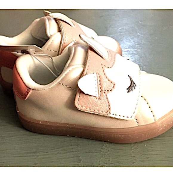 Cat & Jack Unicorn Shoes 5 Girl White Pink NEW - Picture 2 of 8